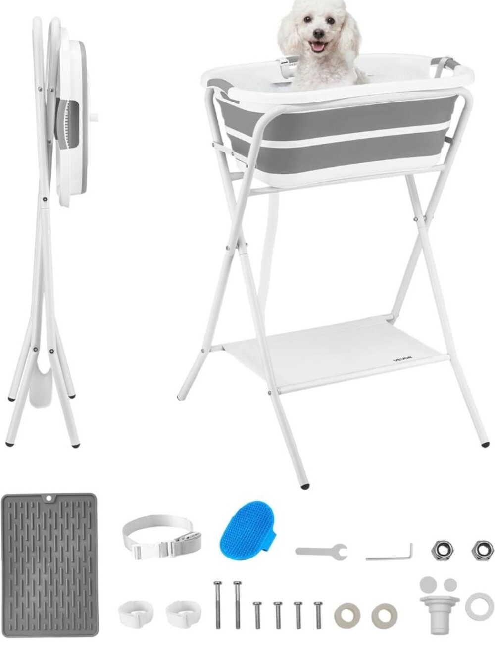 4-18lb dog/carlt portable tub/shower